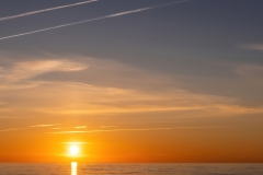 Muhuväina regatt päikeseloojang