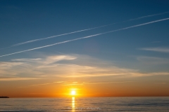 Muhuväina regatt päikeseloojang