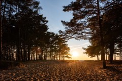 Päikeseloojang Vääna rannal